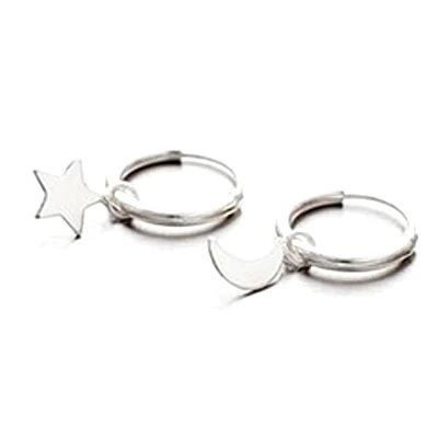 Бесконечные серьги-кольца для женщин хрящевой крест сердце серьги золотистые серьги-кольца ювелирные изделия подарок для девочек - Окраска металла: E7950