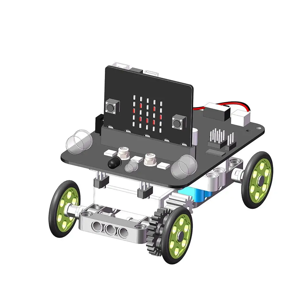 YahBoom Micro: бит DIY 9 в 1 программируемый блочный строительный отслеживающий избегание препятствий умный RC робот комплект