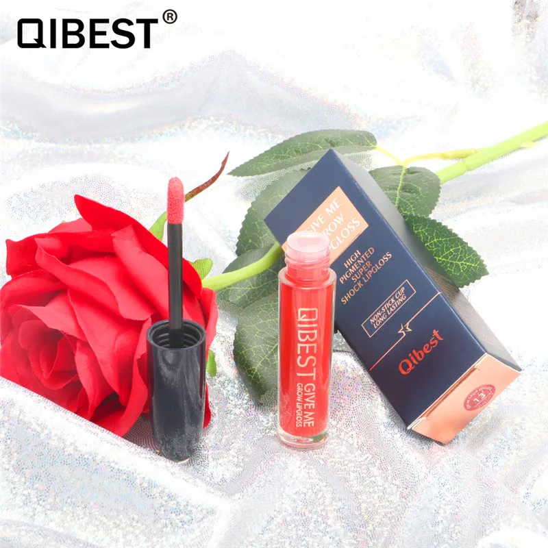 Qibest 18 цветов s Увлажняющий блеск для губ яркий цвет желе долговечная жидкая