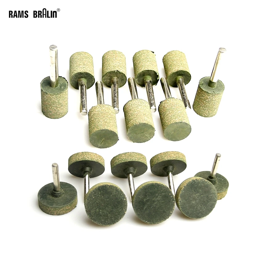 8 pieces 20mm/38mm Elastic Rubber with Abrasives Mounted Point Drill