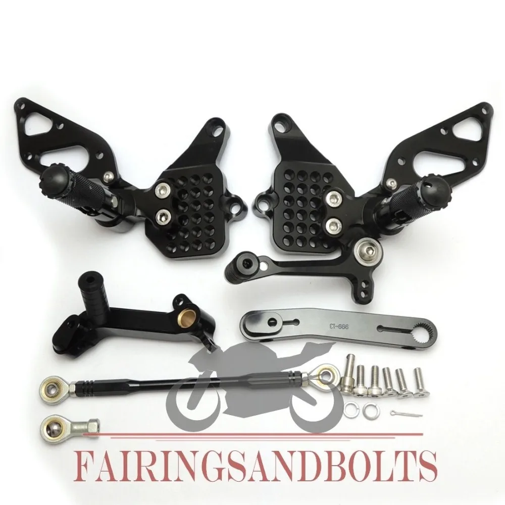 

Black CNC Adjustable Rearset Foot Rest for Ducati 749 999 2003 2004 2005 2006 Motocyle Footrests