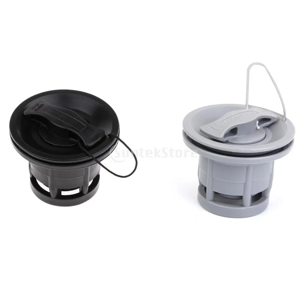 2Pcs PVC Boat Air Nozzle Valve 8 Groove Air Valve Caps for Inflatable Rubber Dinghy Raft Pool Fishing Boat Tender Airbed Outdoor