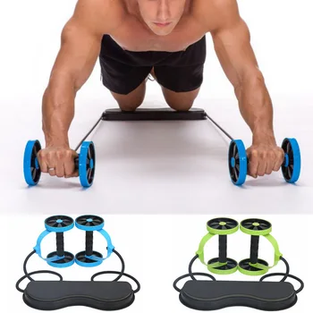 

Multi-functional Abdominal Trainer Roller Wheel With Resistance Pull Rope Mat Arm Abdominal Muscle Exercise Fitness Equipment