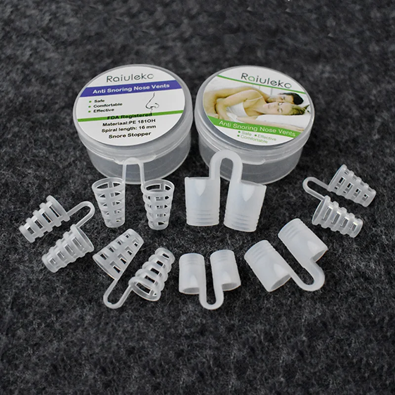 

7Pcs Anti Snoring Equipment High-Quality Mini Silicone Suit Nose Clip Ventilation Nose Stuffy Nasal Dilators Breathe Easily