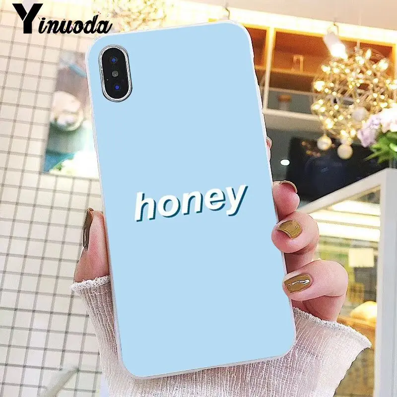 Yinuoda Babe babygirl honey line Text art чехол для iPhone X XS MAX 6 6s 7 7plus 8 8Plus 5 5S SE XR 10 11 pro max - Цвет: A9