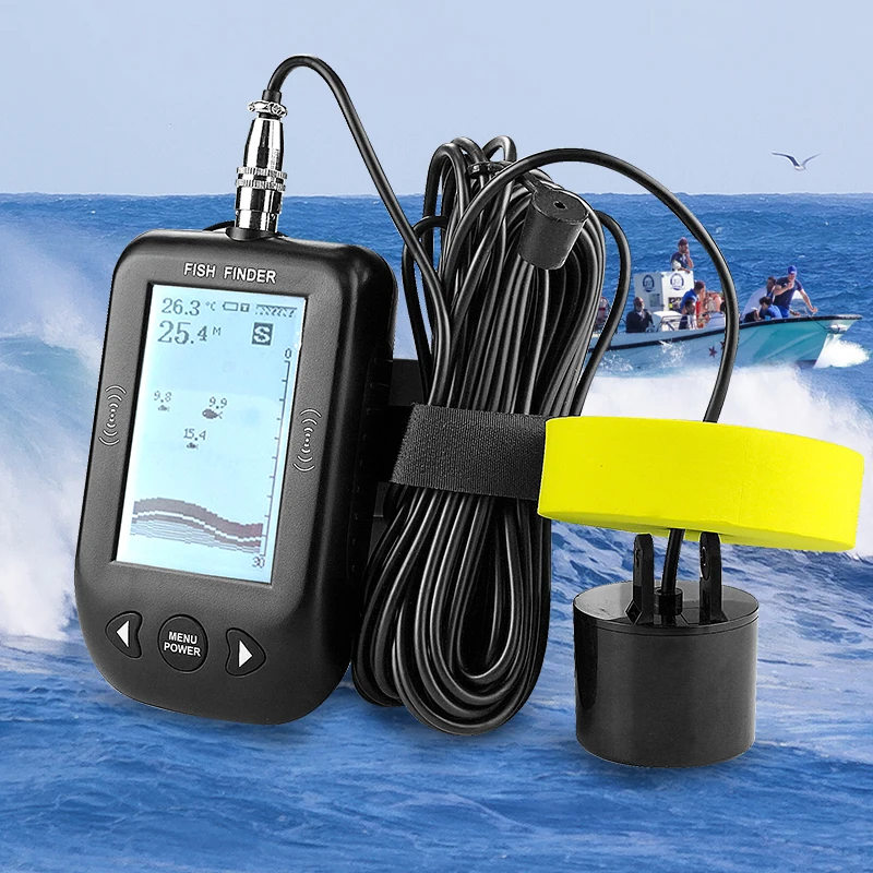 Erchang Portable Sonar Alarm Fish Finder Echo Sounder 0.7-100M Transducer Sensor Depth Finder Free Shipping Erchang Portable Sonar Alarm Fish Finder Echo Sounder 0.7-100M Transducer Sensor Depth Finder Free Shipping