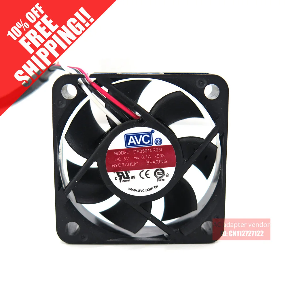 

New AVC 50155 cm 5CM ultra quiet USB fan 5V voltage