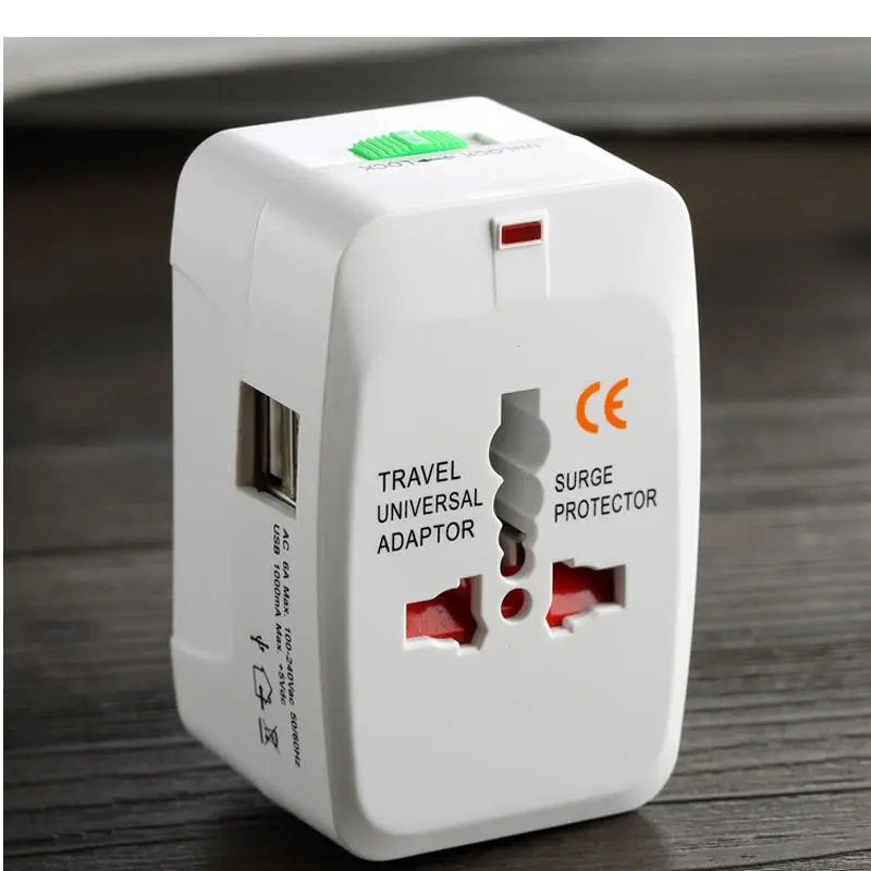 10 قطعة العالمي العالم التوصيل محول السفر محول مع شاحن USB مزدوج