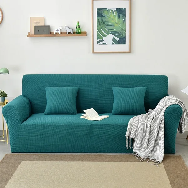 Aliexpress.com : Buy Green Sofa Seat Cushion Cover Solid Color Stretch