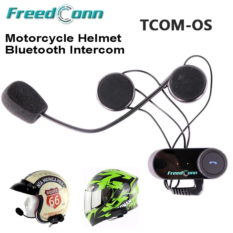 

2 sets Freedconn Helmet Bluetooth Intercom Motorcycle Intercomunicador Casco Headset Motor Earphones Moto Interphone TCOM-0S