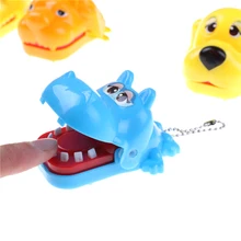 1 шт. милые дети играть веселый большой Бегемот Собака Лев крокодил, акула рот стоматолога укус палец игры кляп игрушка для детей
