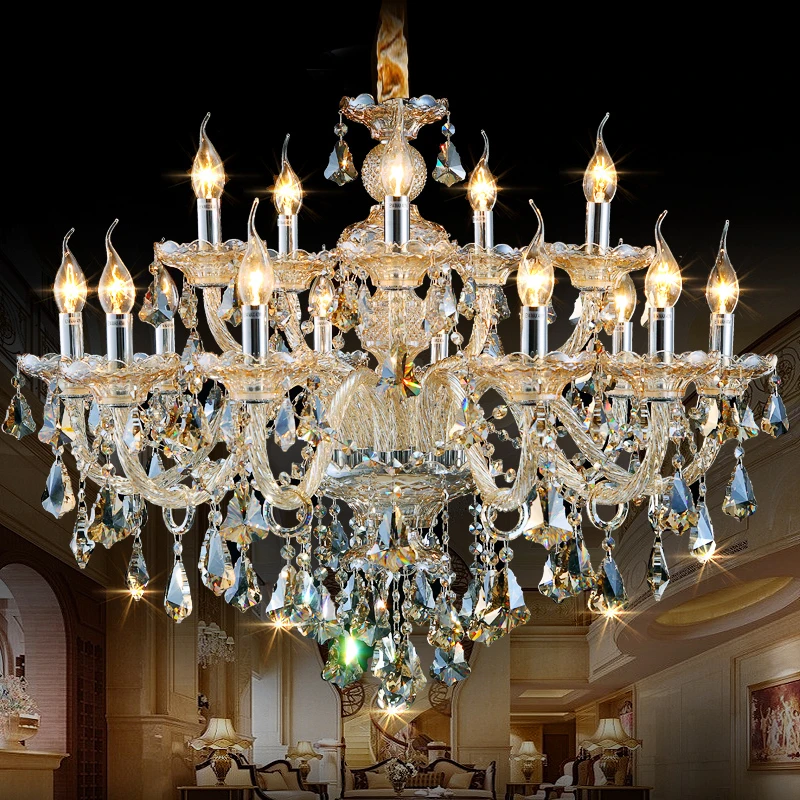 Ceiling Crystal Chandelier Led European Candle Chandeliers Ceiling Crystal Chandelier Led European Candle Chandeliers Wrought Iron High Quality In From Lights