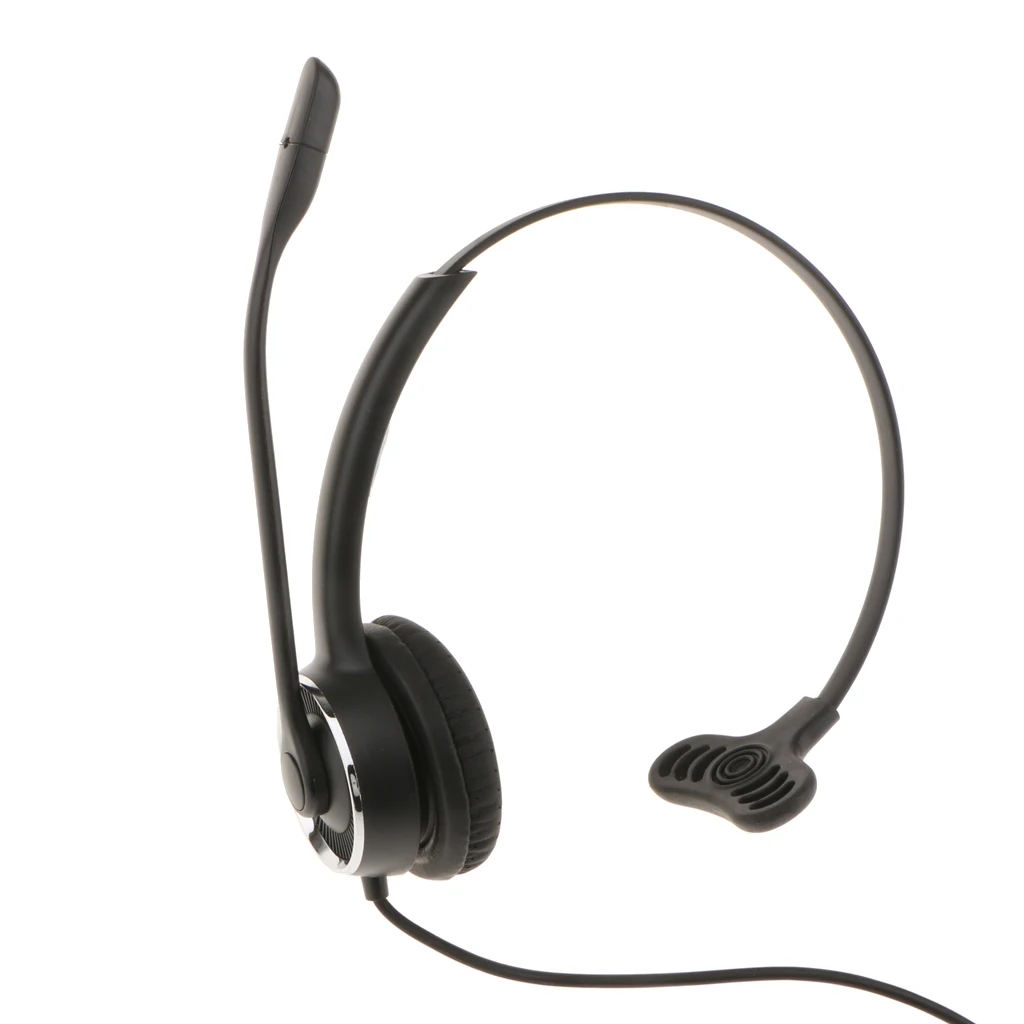 QD-RJ9 Call Center Corded Headset Noise Cancelling For Landline Phones