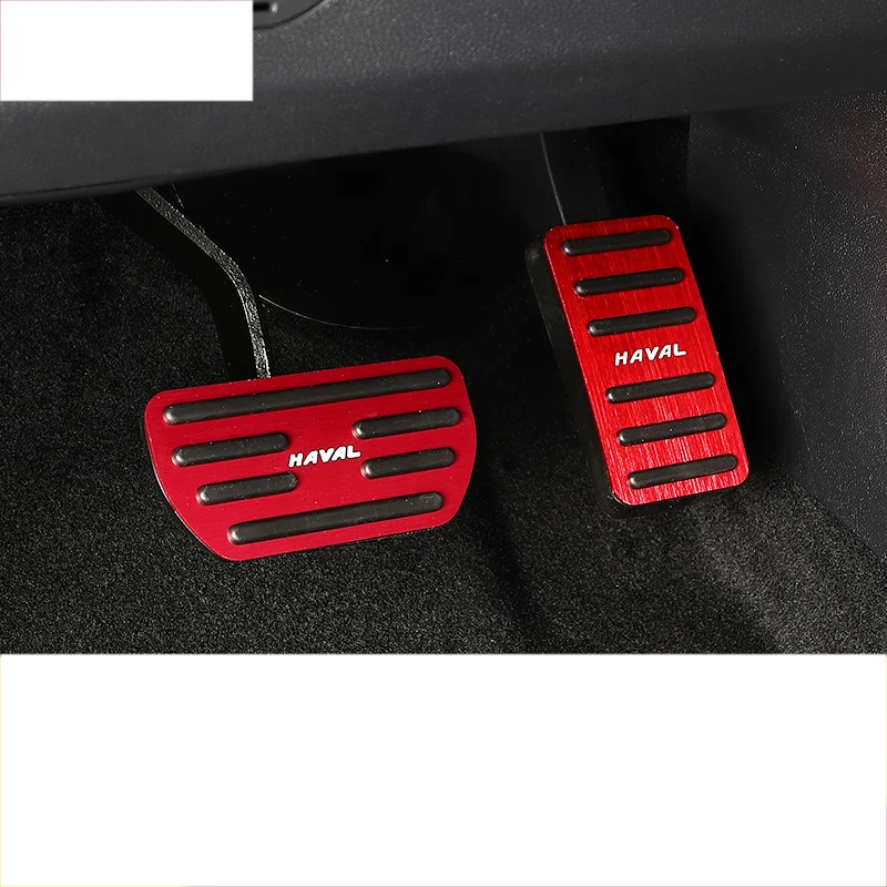 

Lsrtw2017 Aluminum Alloy Car Anti-slip Decorative Accelerator Brake Pedal Cover for Great Wall Haval H6 M6 F5 F7 H4 H2 2011-2020