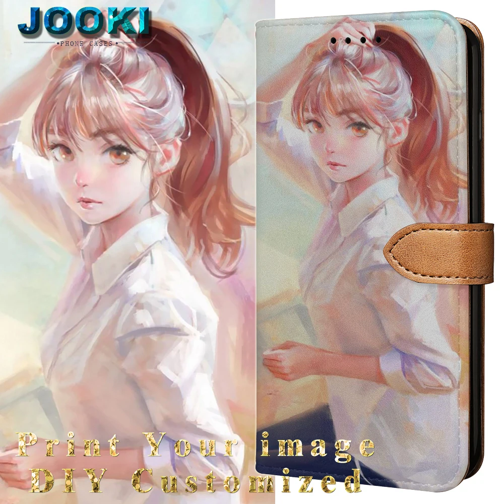 

ZTE Blade A530 Wallet Case,Premium PU Leather Folio Flip Cover with Credit Slots For ZTE Blade V9 Vita Print DIY Customized