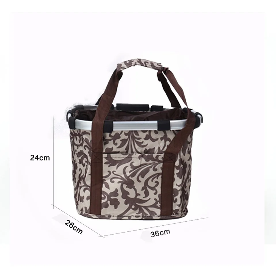 Best ALTRUISM High Quality Bicycle Basket Bike Front Handlebar Bag Aluminum Alloy Frame Pet Carrier 4