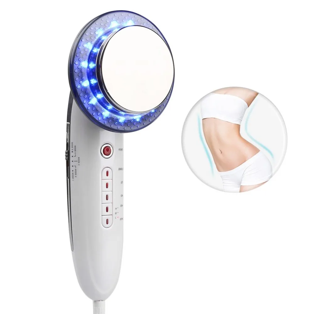 6 In 1 Women EMS Ultrasonic Cavitation LED Galvanic Ion Facial Body