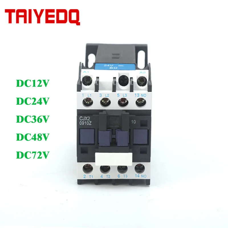 

DC contactor CJX2-0910Z Electric Magnetic Contactor 9A LP1-0910 DC12V 24V 48V 110V