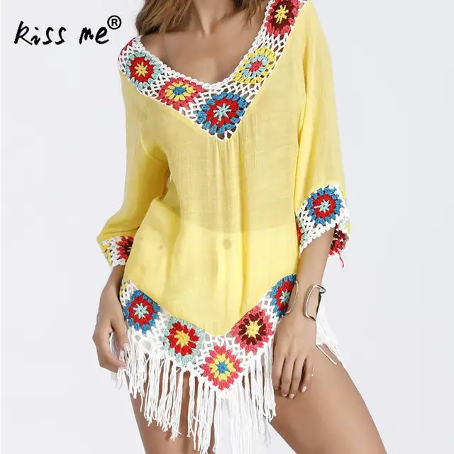 Best Price Swimsuit Cover Up 2017 Women Sexy Beach Cover-Ups Tassel Beach Dress Hollow Floral Sheer Beach Cardigan Bathing Suit Cover Up Best Price Swimsuit Cover Up 2017 Women Sexy Beach Cover-Ups Tassel Beach Dress Hollow Floral Sheer Beach Cardigan Bathing Suit Cover Up