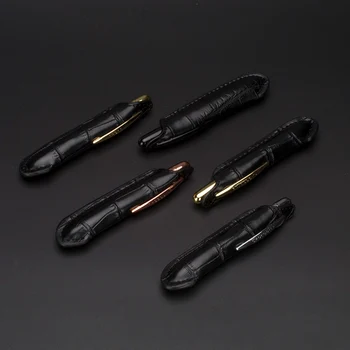 

Mini Crocodile 9cm ballpoint pen Black + Pouch Neat Convience Office Supplies Luxury Metal black copper