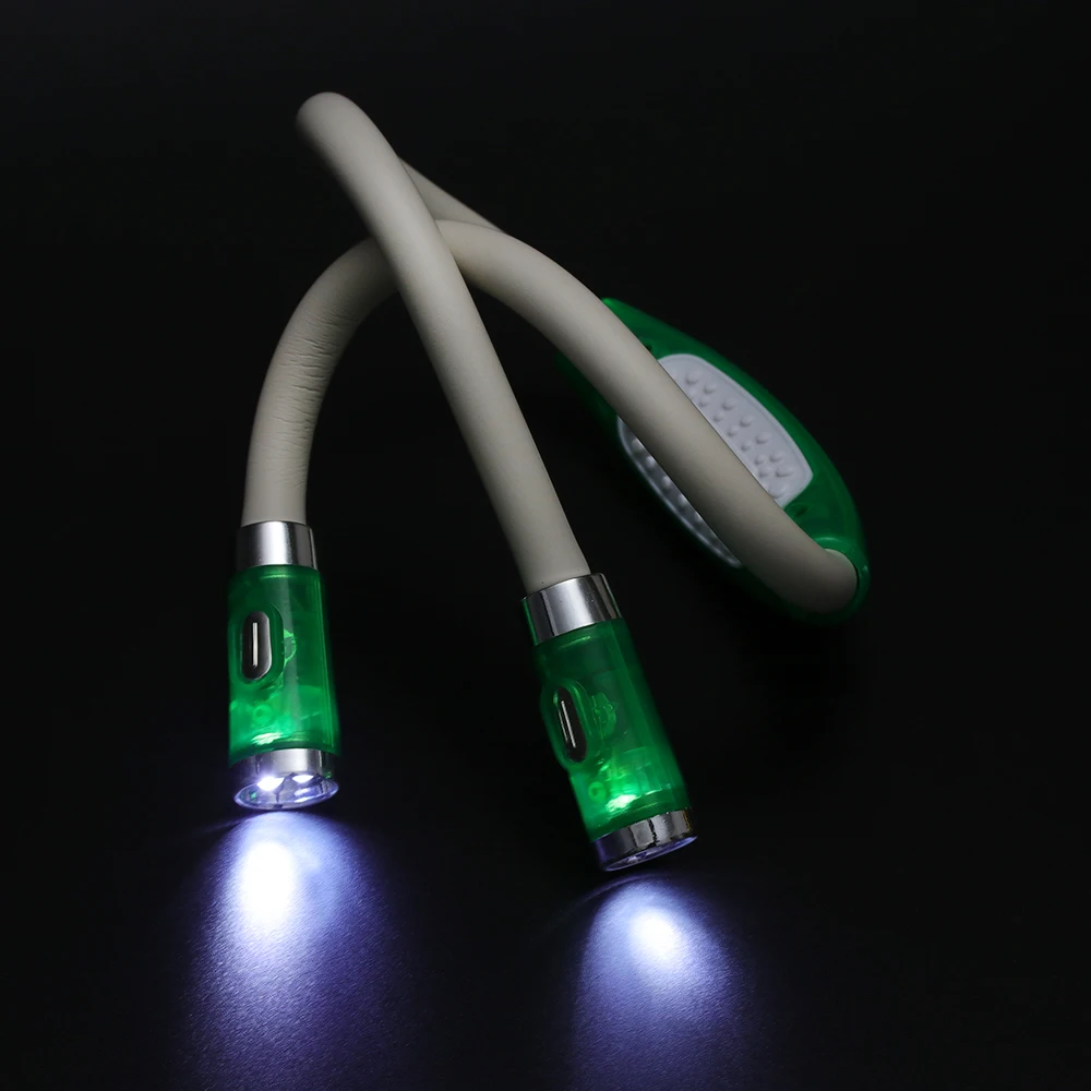 

1Pcs Portable Night Vision LED Book Light Flexible Adjustable 4LED Hug light Eye-Protecting Neck Lamp Torch for Study Reading