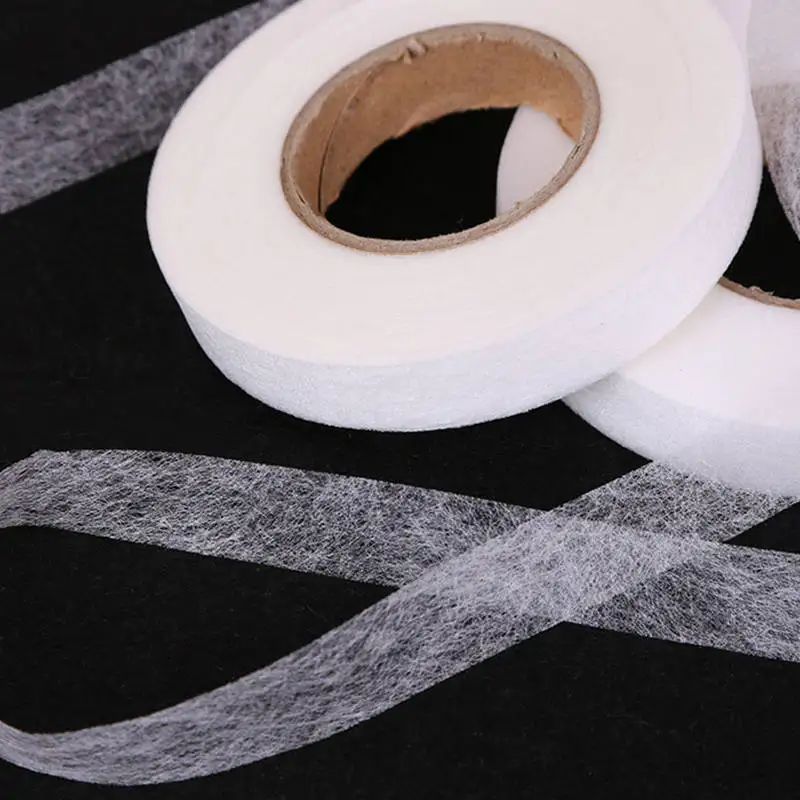 

1.2/1.5/2cm Wide About 63m long Non-woven Interlinings Double-sided Adhesive Lining For DIY Cloth Dolls Material 1PC (1Roll=1PC)