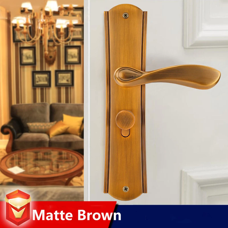  2019 European Style White Bedroom Living Room Door Handle Lock Modern Minimalist Solid Wood Door Lo - 33011276895