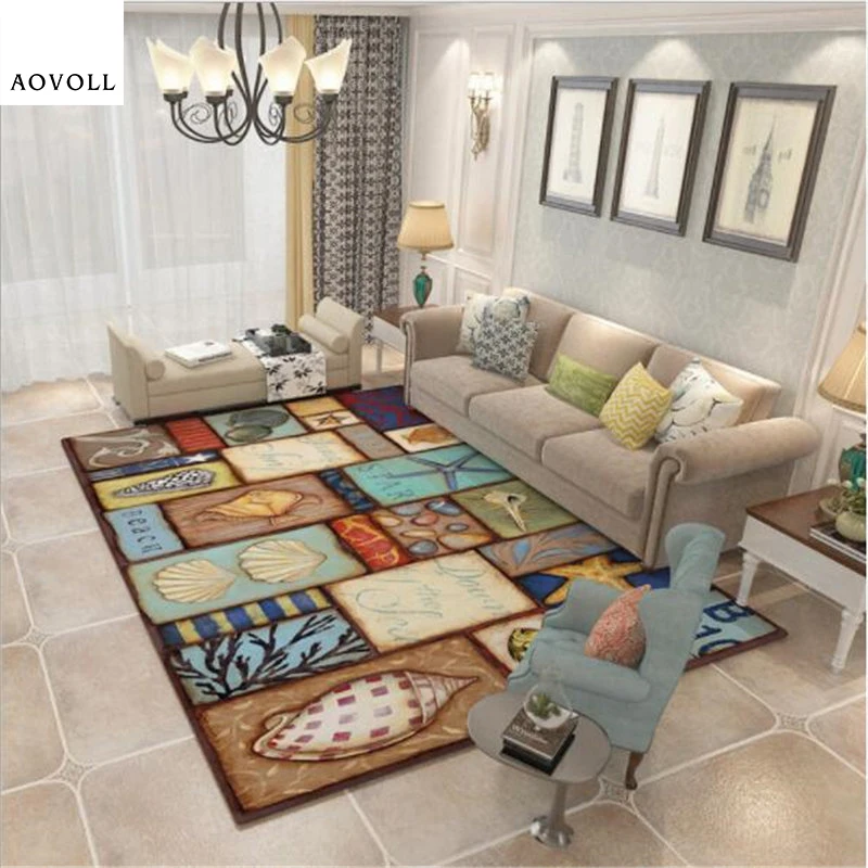 

AOVOLL Christmas Rug Rugs for Children Rooms American Style Soft Large Home Carpet Floor Door Mat Area Rug for Bedroom
