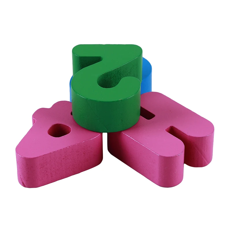  Creative Baby Block Match Learning Educational Wood Toy Trailer Early Teaching Toys 15 Holes Digita - 33010648118