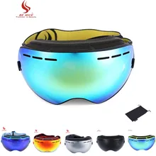 Быть хороший двойной объектив UV400 Анти-туман большие сферические Лыжный Спорт очки снег очки Лыжный Спорт очки Сноубординг, Лыжный спорт