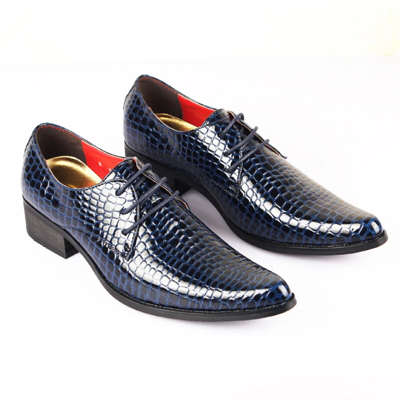 movechain Luxury Brand Designer Men's Fashion Snakeskin Grain Leather Pointed Toe Lace-Up Dress Wedding Shoes Mens Casual Flats movechain Luxury Brand Designer Men's Fashion Snakeskin Grain Leather Pointed Toe Lace-Up Dress Wedding Shoes Mens Casual Flats