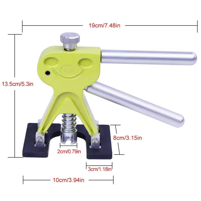 Хорошее качество PDR зеленая улыбка вмятин подъемник вмятин Съемник Профессиональный инструмент для удаления повреждений вмятин