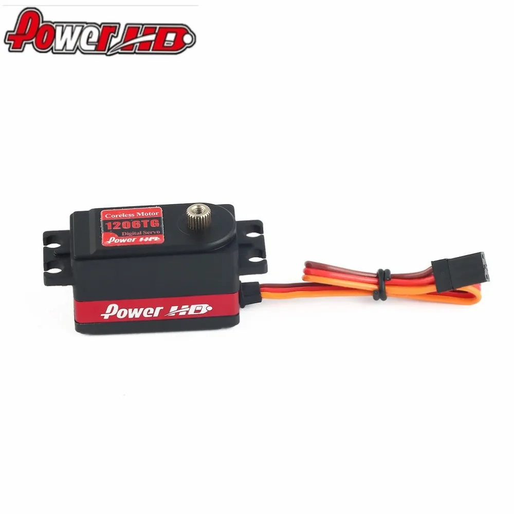 

POWER HD 1206TG Aluminum Metal Gear Digital Servo with 7kg High Torque for RC Car Robot Airplane Fixed Wing Aircraft Drone hz
