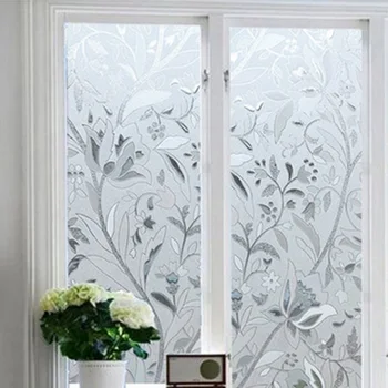 

New Self Adhesive Film Waterproof Pvc Frosted Glass Opaque Window Privacy Film Sticker Bedroom Bathroom Home Decor Film