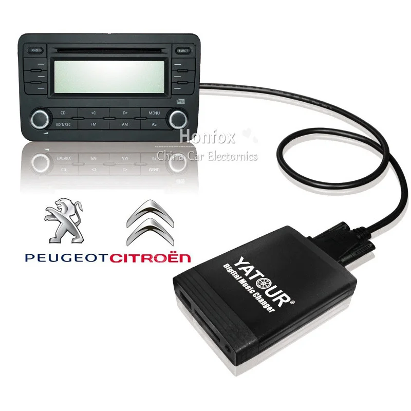 Yatour YT M06 Автомобилей Digital Music changer Для Peugeot Citroen RD4 RT3 can шины Автомобиля USB MP3 SD AUX
