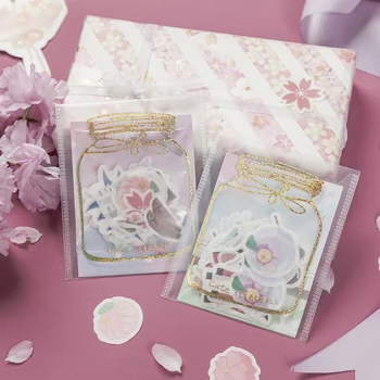 

40 pcs/pack SAKURA Mount Fuji Lucky Cat Decorative Washi Stickers Scrapbooking DIY Diary Album Stick Label Decor Kids Gift