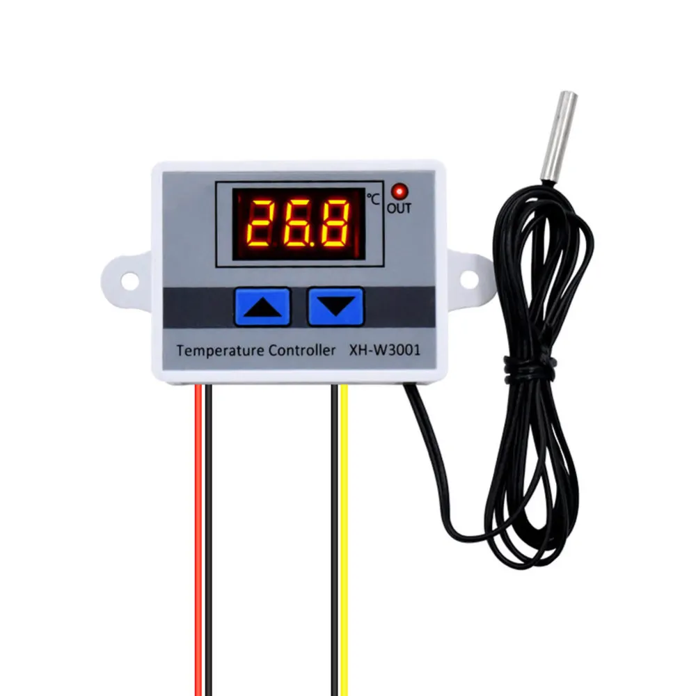 12 В 24 в 110 В 220 В цифровой светодиодный регулятор температуры для инкубатора охлаждающий нагревательный переключатель Термостат Датчик NTC - Цвет: 24V 240W