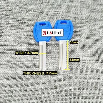

Best quality Lock Cylinder House Home Door Key blanks Locksmith Supplies Blue Blank Keys 20 pcs/lot