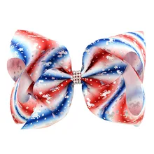 Baby hair bow JOJO new style silver pressed unicorn bow hair clip Evening party children's hair accessories headdress bow style wig decorative hair clip golden l