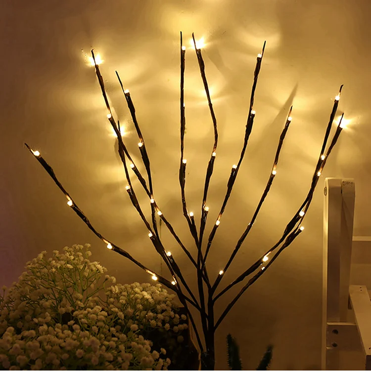 FENGRISE Willow Branch лампа светодио дный 20 светодиодные полосы теплый белый декоративные светодио дный светодиодные Рождественские огни украшения для дома год