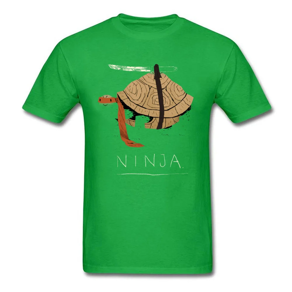 ninja 19888 Hip hop Short Sleeve Tops Shirts Mother Day Crew Neck 100% Cotton Man T-Shirt Hip hop T-Shirt Fashion ninja 19888 green
