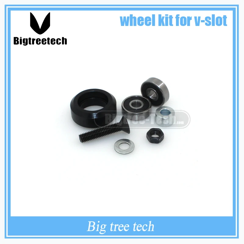 20 pcs Strong Solid V wheel Kit for Openbuilds V-Slot rail,OX CNC, solid wheel Linear Extrusion KIT063 3D Printer RepRap CNC