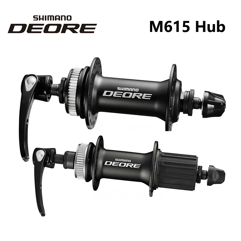

2019 SHIMANO DEORE M615 Black bike bicycle Front Rear Disc Brake Hub&Quick Release for 8/9/10S