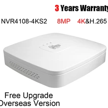 Dahua 8CH NVR NVR4108-4KS2 8MP Разрешение 8-канальный смарт-1U 4 K и H.265 Lite Сетевой Видео Регистраторы с логотипом