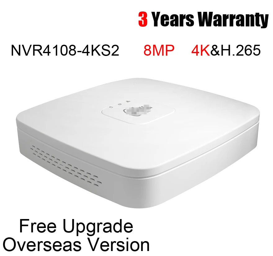 Видеорегистратор Dahua 8 каналов NVR Мп 1U 4K H.265 Lite сетевой видеорегистратор с
