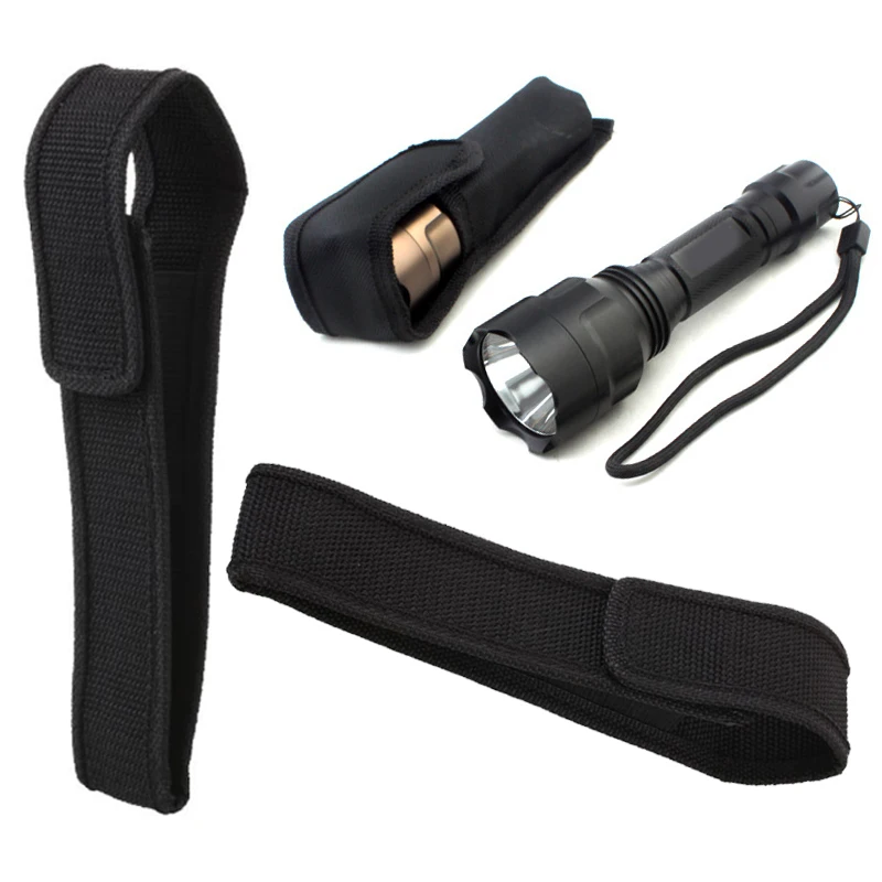 

5Pcs Flashlight Cover Torch Case Pouch Outdoor Accessory Portable 12x3.5cm