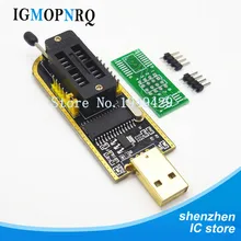 Eeprom programador usb, programador ch341a spi programador 24 25 séries eeprom adaptador com software driver