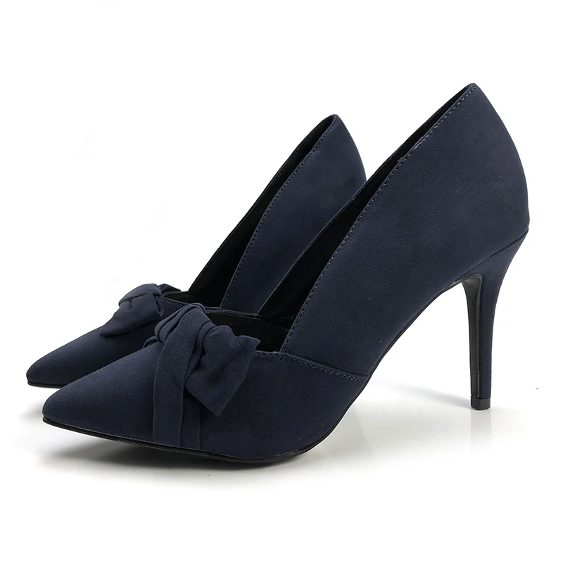 

Women's Pointy Toe High Heel Stiletto Bow tie Pumps,90mm heel height
