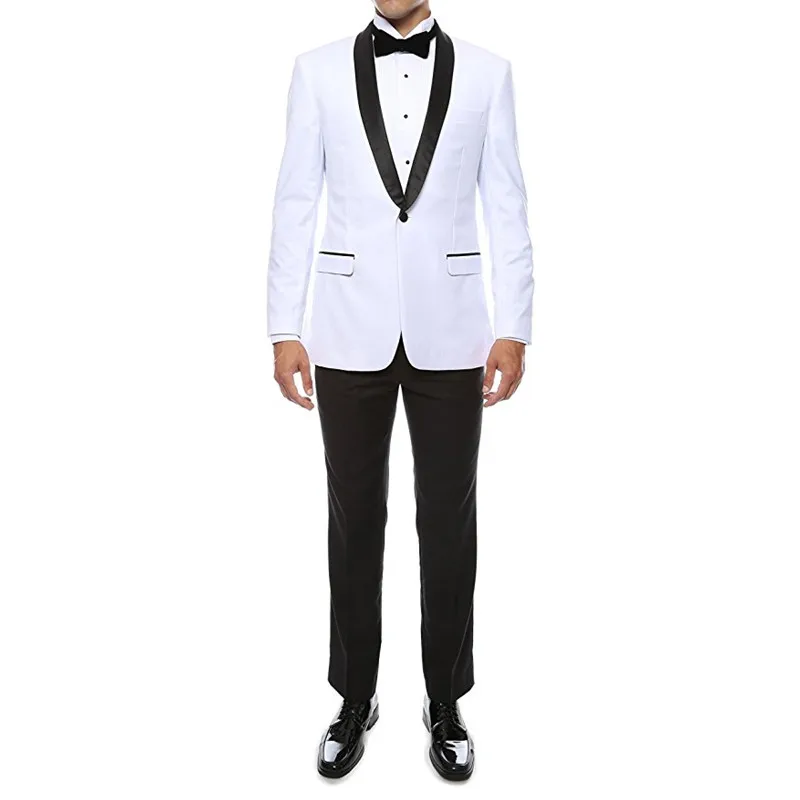 

Custom Made Men's Casual One Button 2-piece Slim Fit Suit Set Men Blazer Wedding Suit Groom Tuxedos(Jacket+Pants) H505