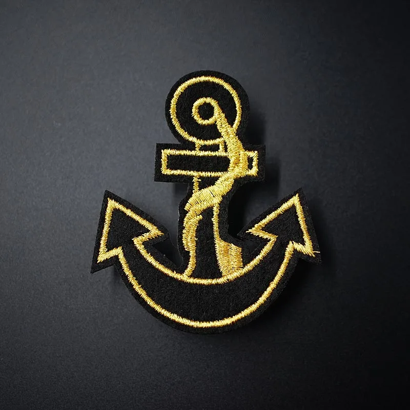 

Anchor (Size:5.3x6.6cm) DIY Cloth Badges Mend Decorate Patch Jeans Bag Hat Clothes Apparel Sewing Decoration Applique Patches